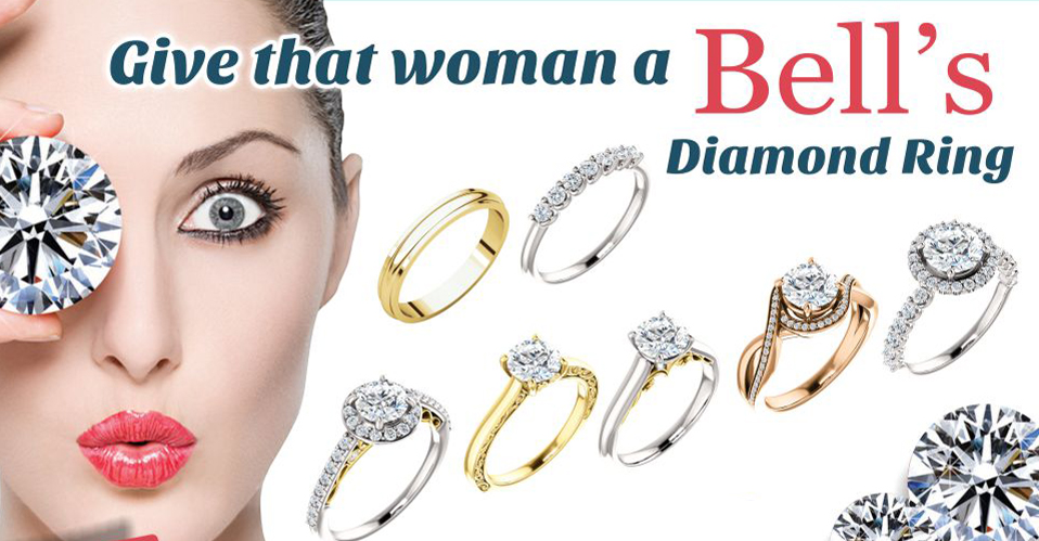 Bells diamond ring